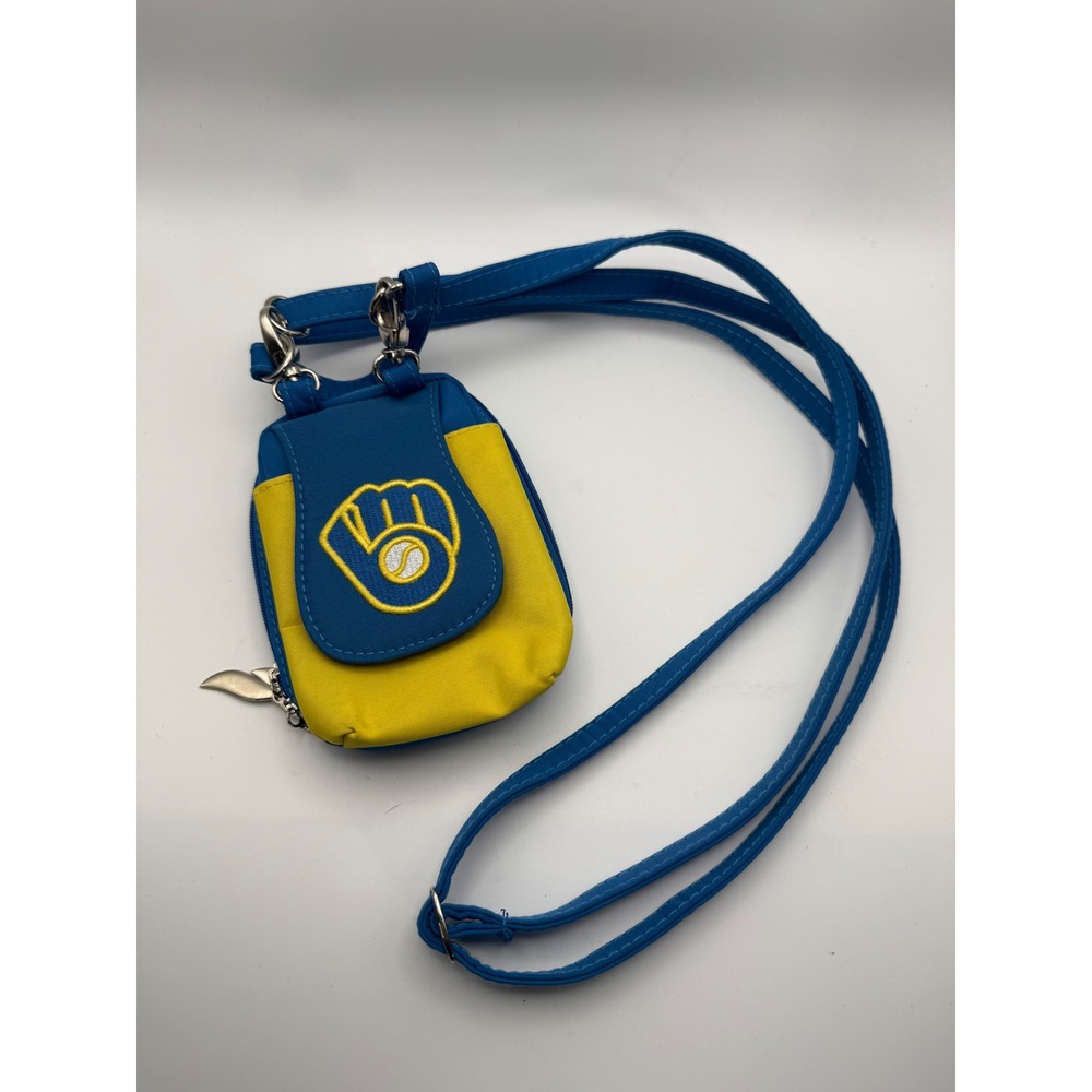 Pro-FAN-ity Milwaukee Brewers Crossbody Bag Women Small‎ Blue Yellow MLB